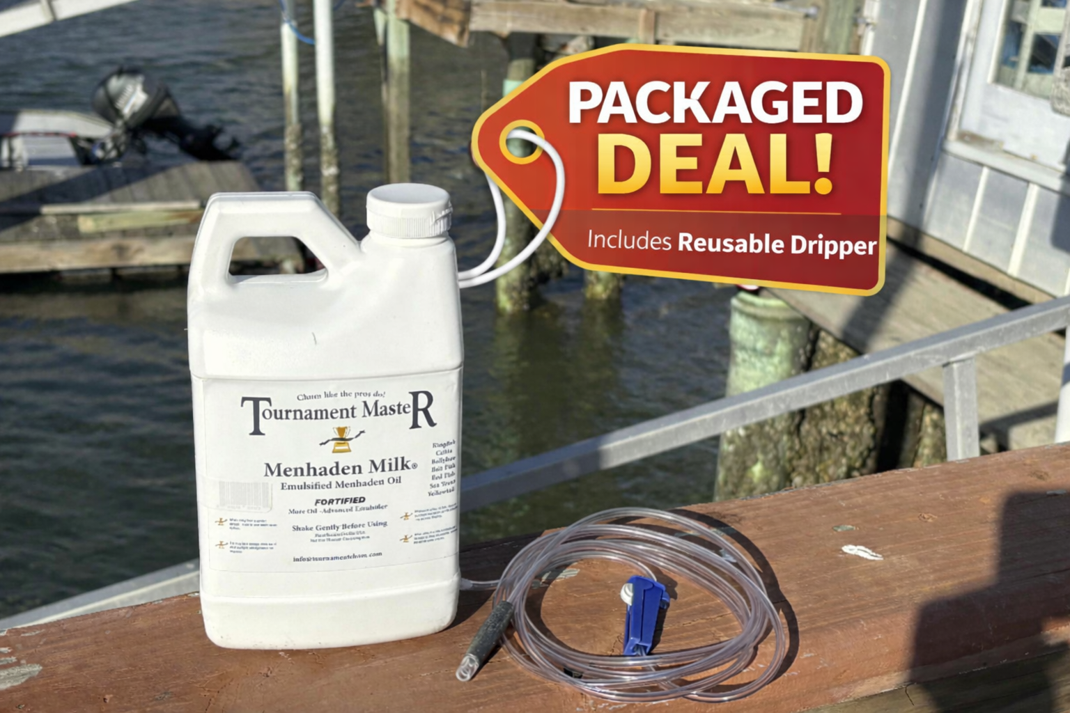 1 Gallon Menhaden Milk + Dripper - PACKAGED DEAL