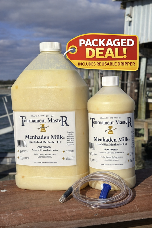 1 Gallon Menhaden Oil + Dripper - PACKAGED DEAL